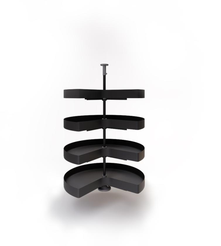 828H Kit girevole angolo colonna 3/4 Nero