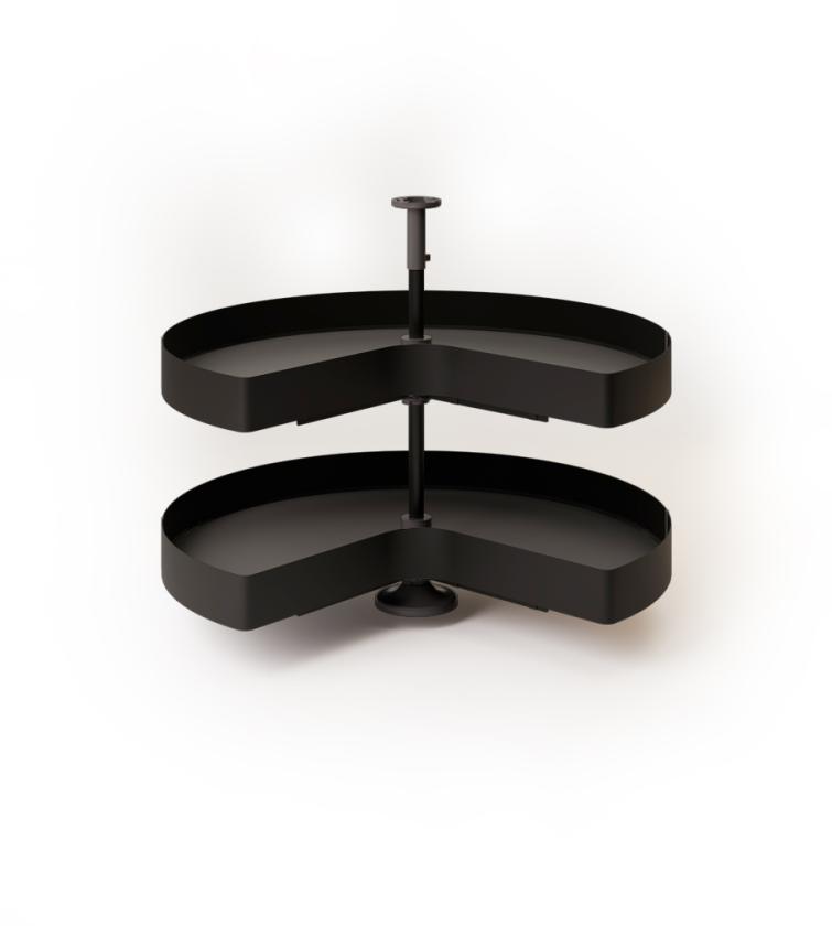 828H Kit girevole angolo colonna 3/4 Nero