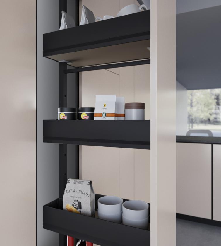 1852K Cestello per colonna estraibile art. 818 - 852 - 859 Nero