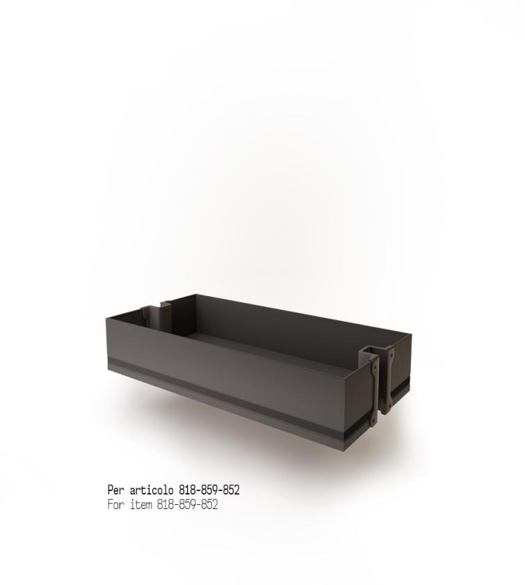 1852K Cestello per colonna estraibile art. 818 - 852 - 859 Ardesia