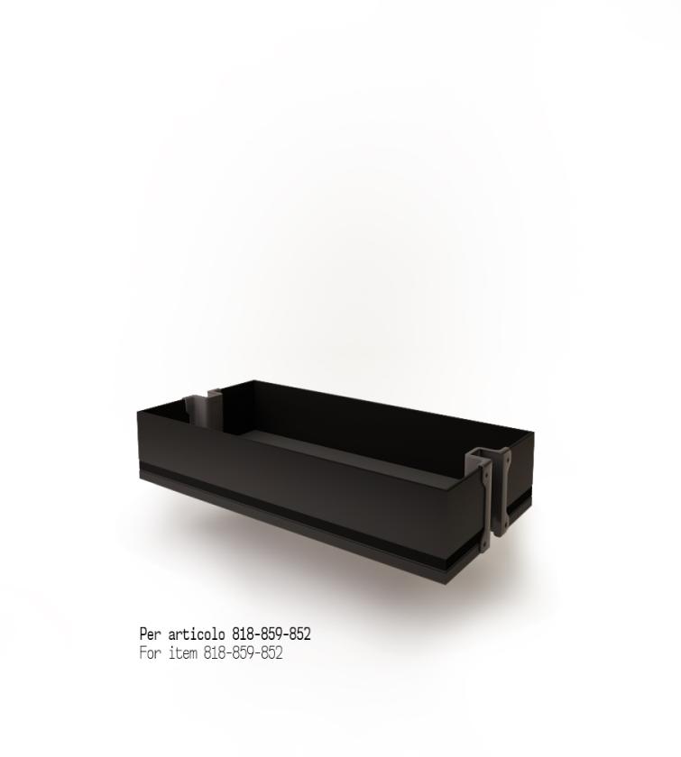 1852K Cestello per colonna estraibile art. 818 - 852 - 859 Nero