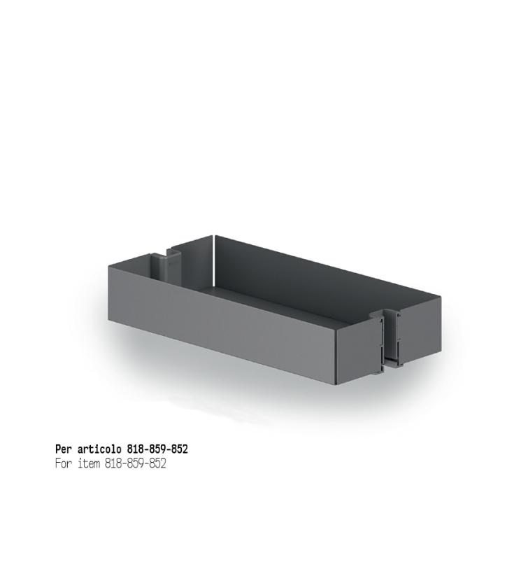 1852Y Cestello per colonna estraibile art. 818 - 852 - 859 Ardesia