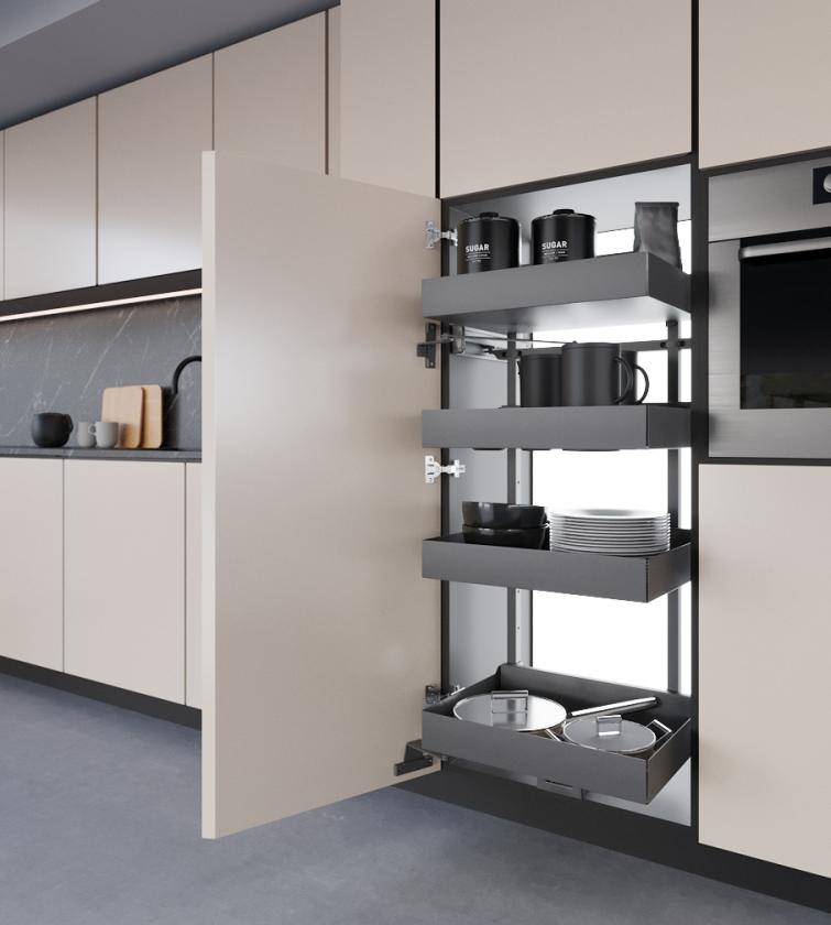 860XBY Maxima - Colonna dispensa reversibile Slate