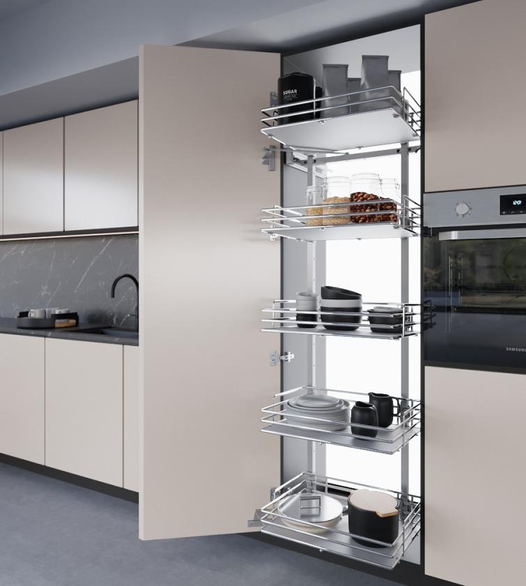 860XAE Maxima - Colonna dispensa reversibile White Chrome