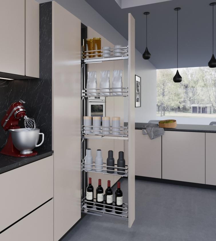 5824E Colonna UNIQA Cromo Bianco