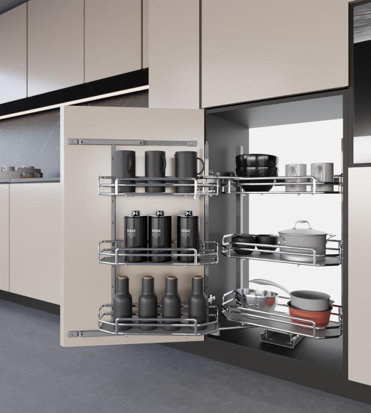 808ME Colonna attrezzata estraibile e reversibile Gray Chrome