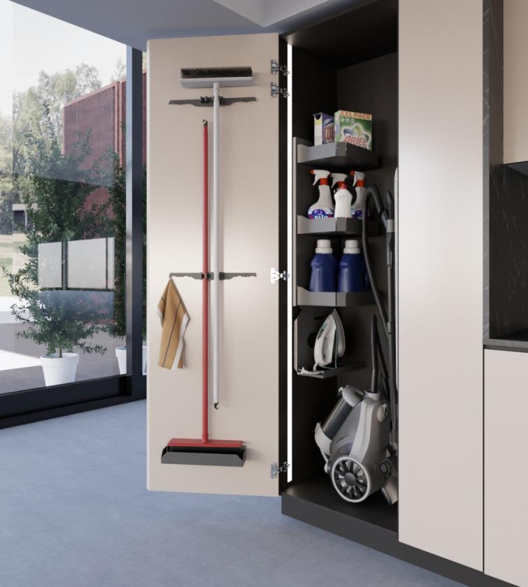 L01 Accessorio porta scope Ardesia
