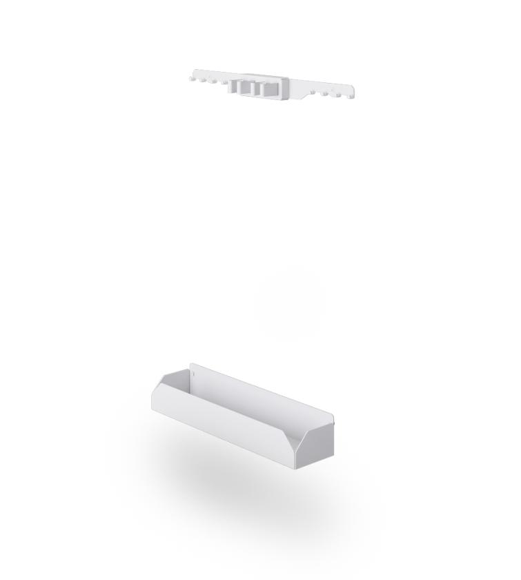 L01 Accessorio porta scope Bianco