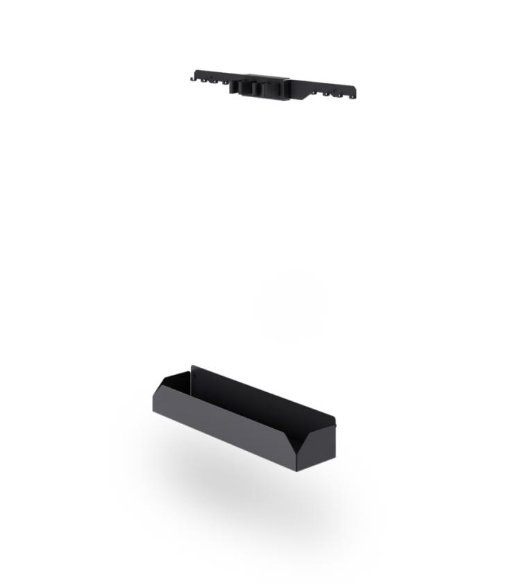 L01 Accessorio porta scope Nero