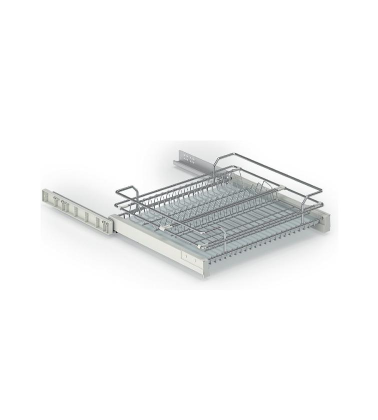 1703D Scolapiatti estraibile per base - Estrazione manuale Chrome