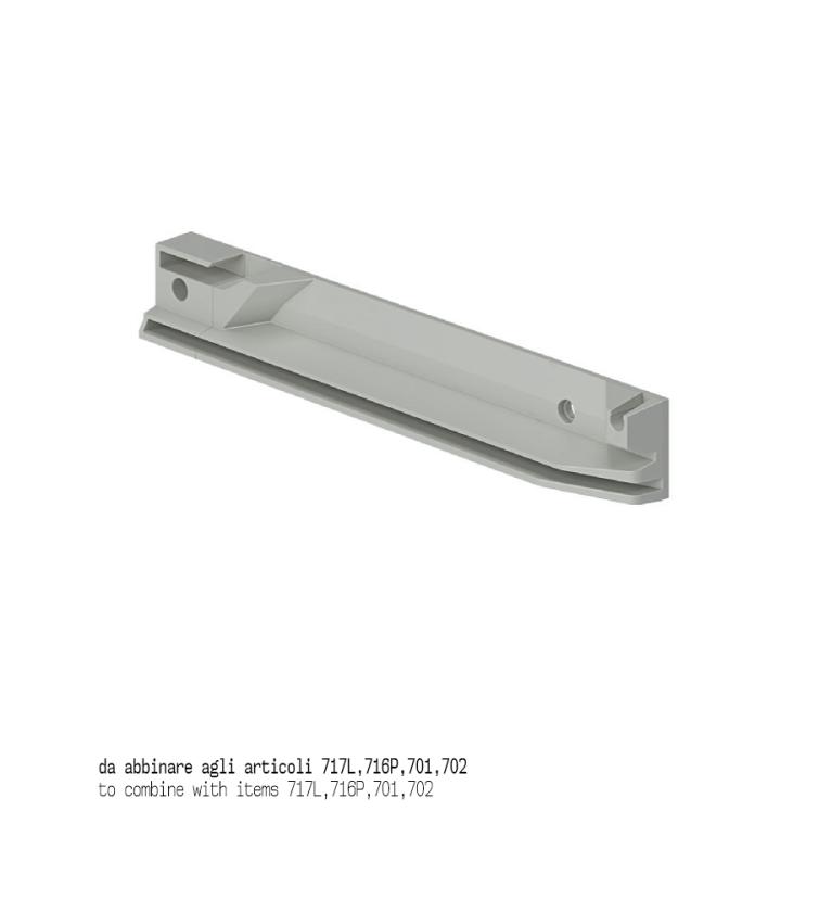 950 Staffe per aggancio Grigio chiaro