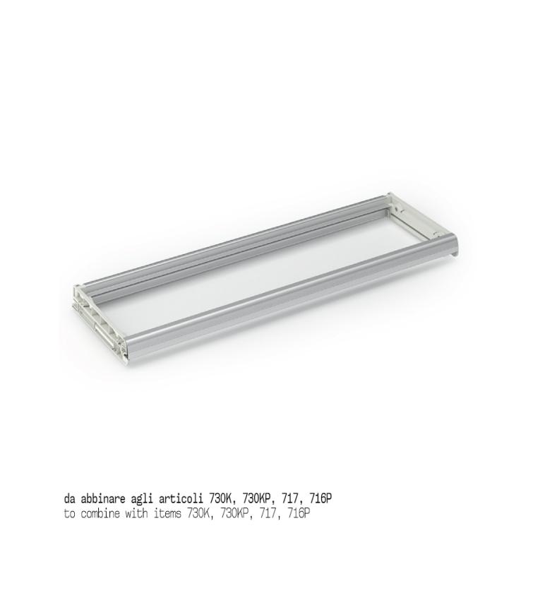 516 Telaio inferiore in alluminio Grigio chiaro