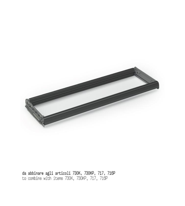 516 Telaio inferiore in alluminio Nero