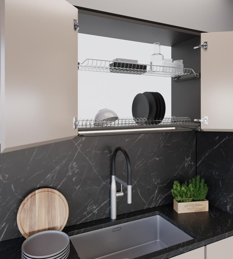 701 Kit scolapiatti in filo tondo Inox