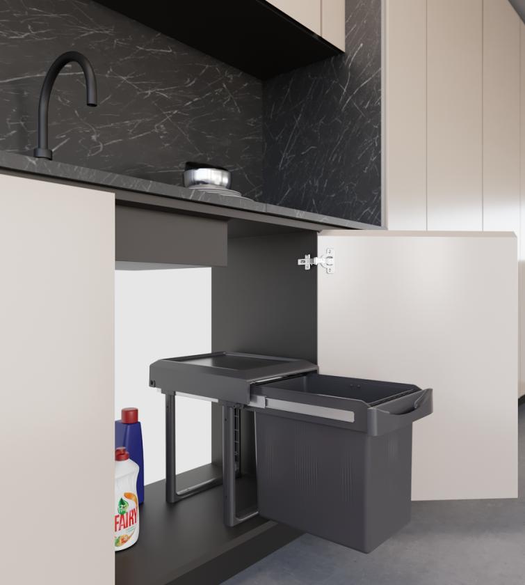 97A/1 Pattumiera estraibile Slate