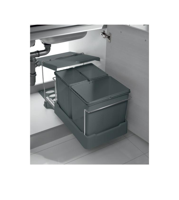 97DE/4 Pattumiera estraibile Slate