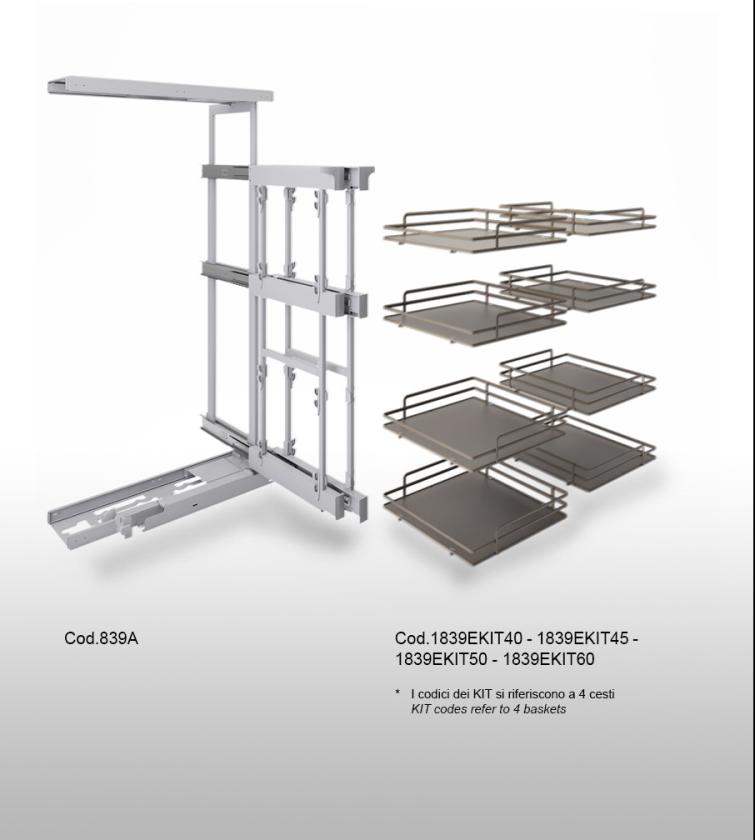 839AE High reversible corner mechanism
